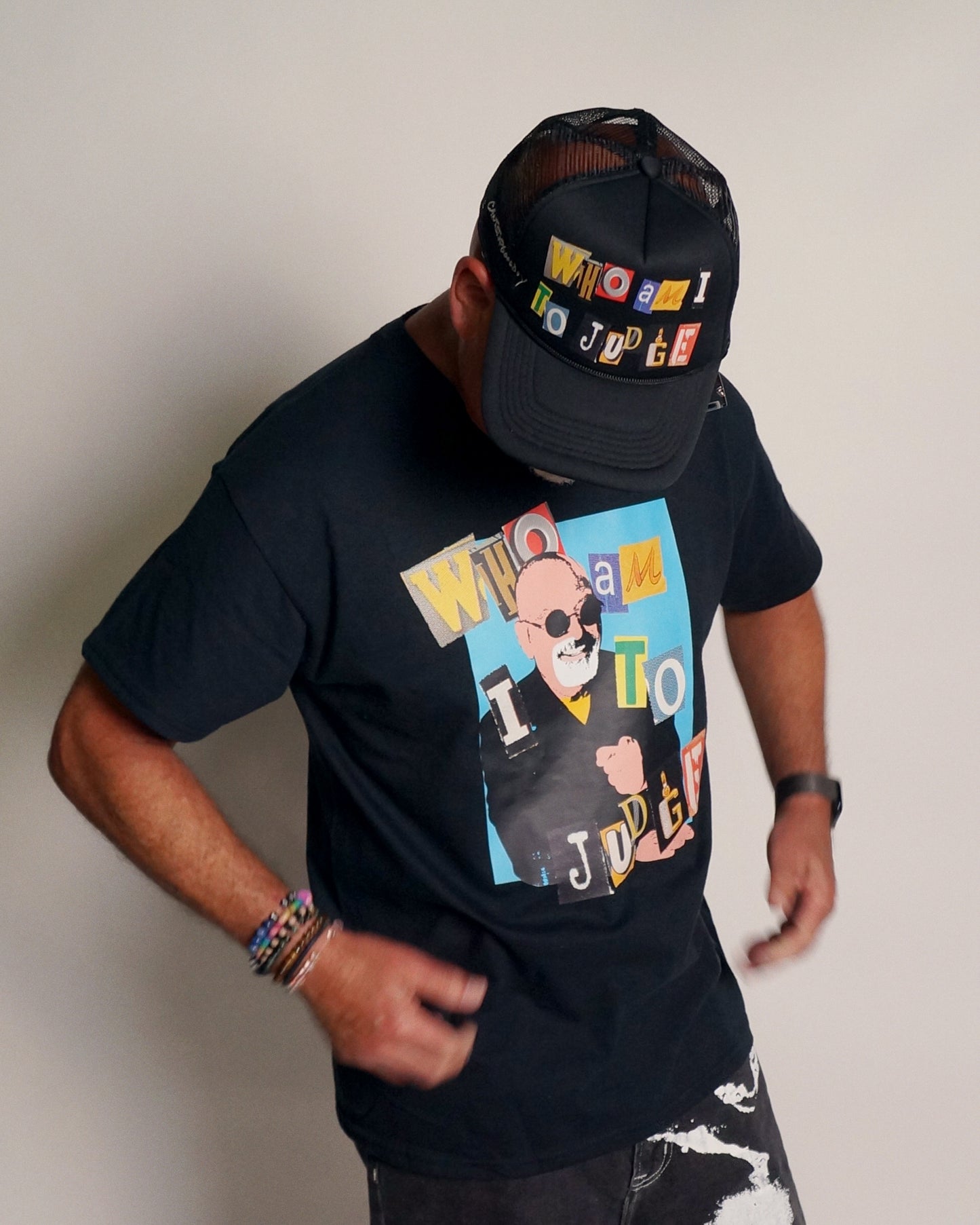 Howie Mandel "Who Am I To Judge" Black T-Shirt