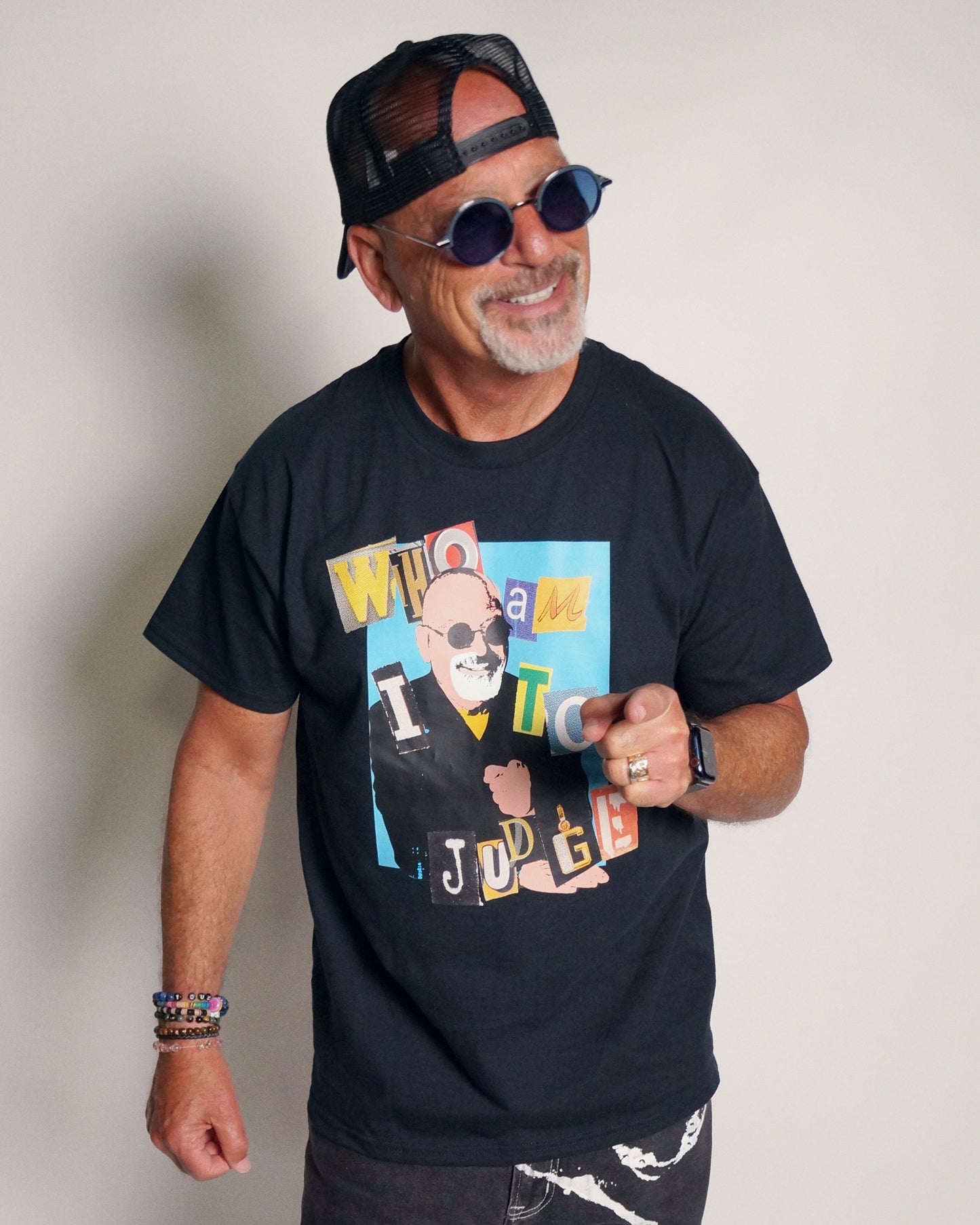 Howie Mandel "Who Am I To Judge" Black T-Shirt