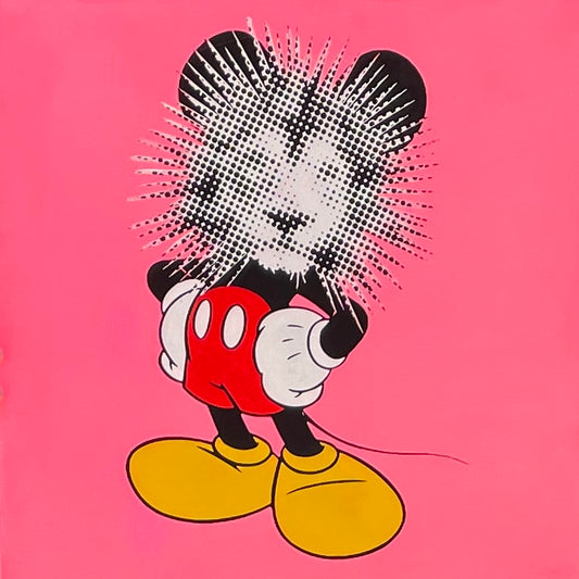 Crooked Mouse (Pink) Original Painting
