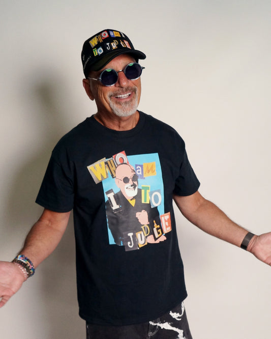 Howie Mandel "Who Am I To Judge" Black T-Shirt