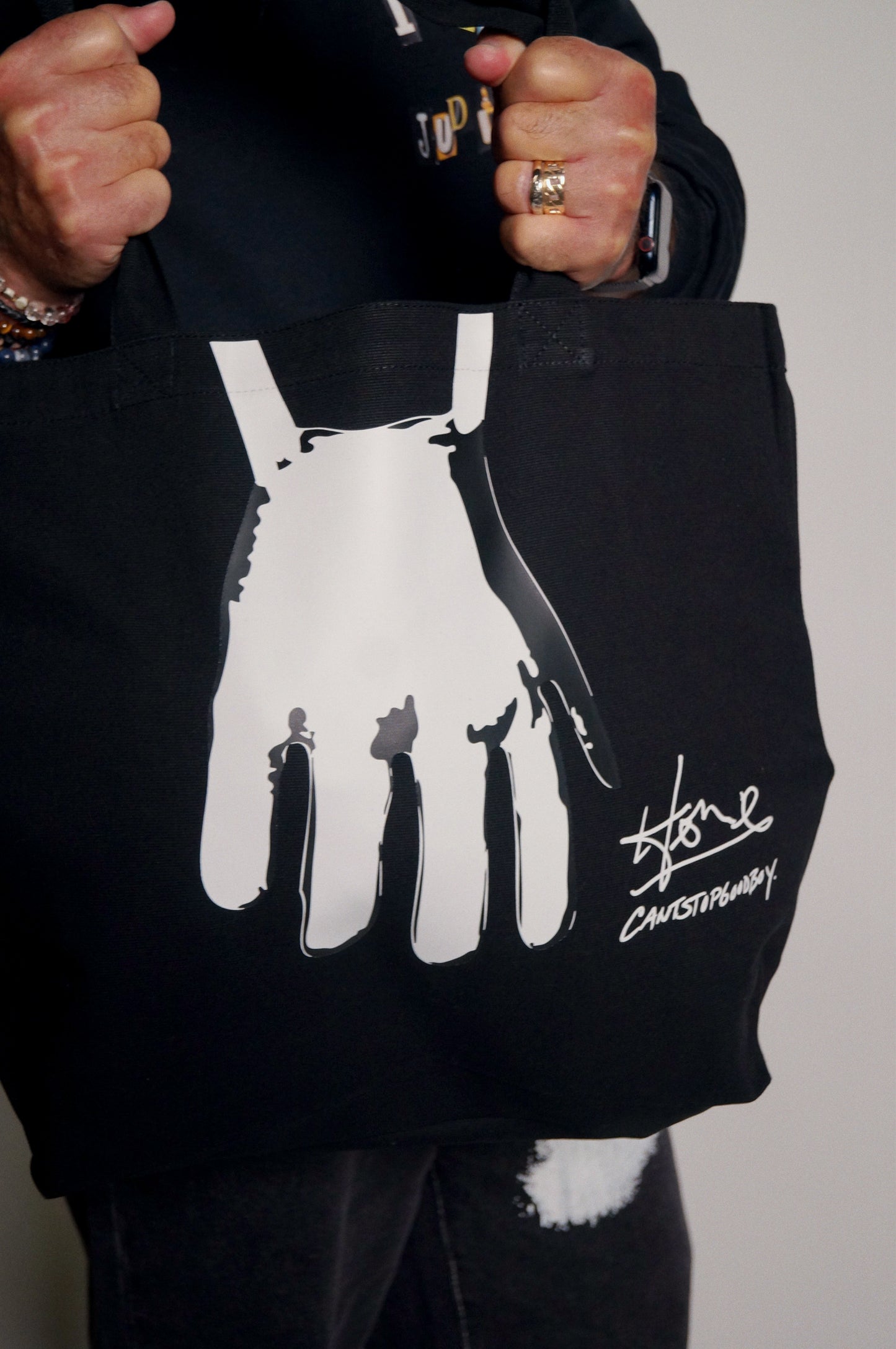 Howie Mandel "The Hand Bag" Black Tote