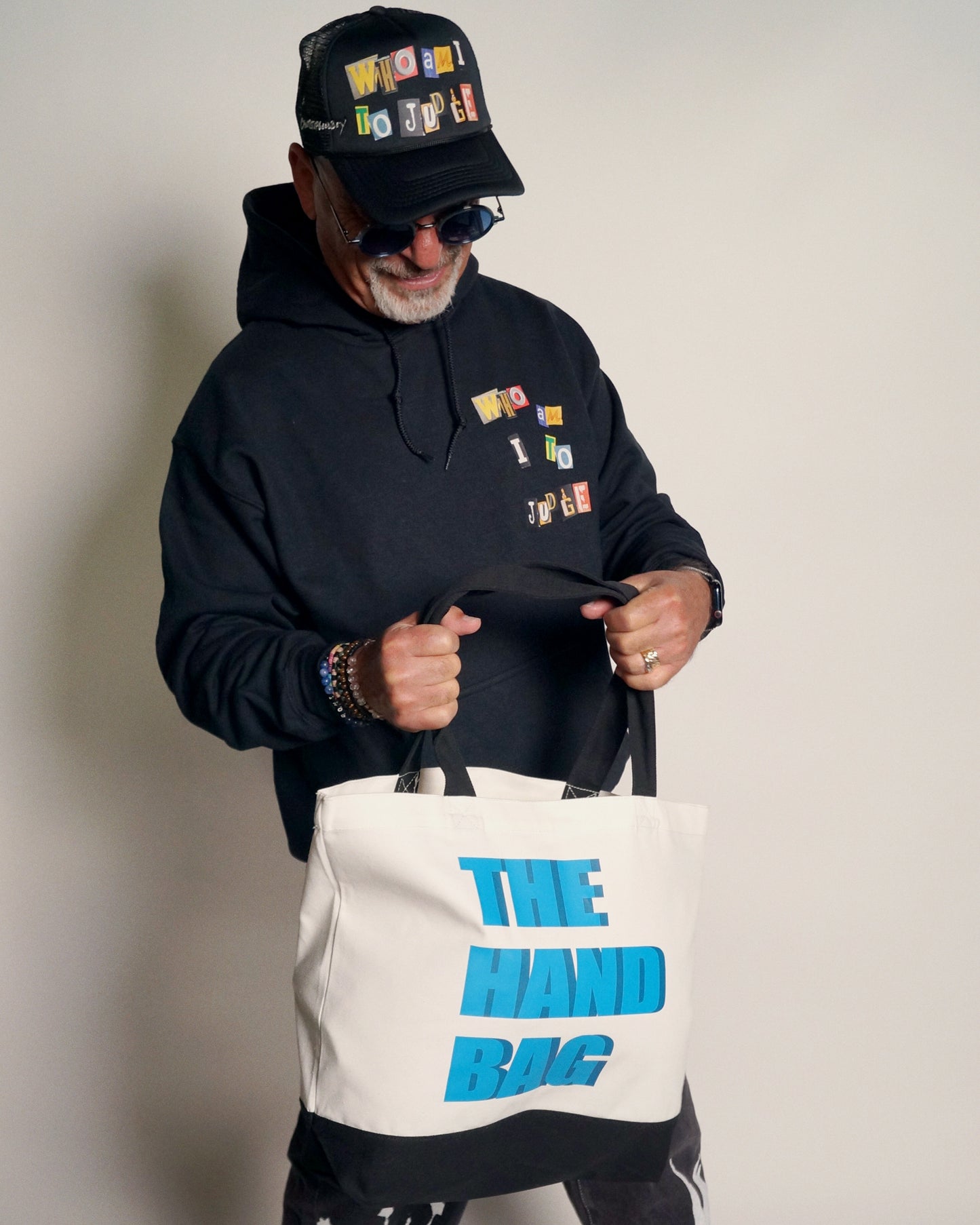 Howie Mandel "The Hand Bag" Off-White Tote