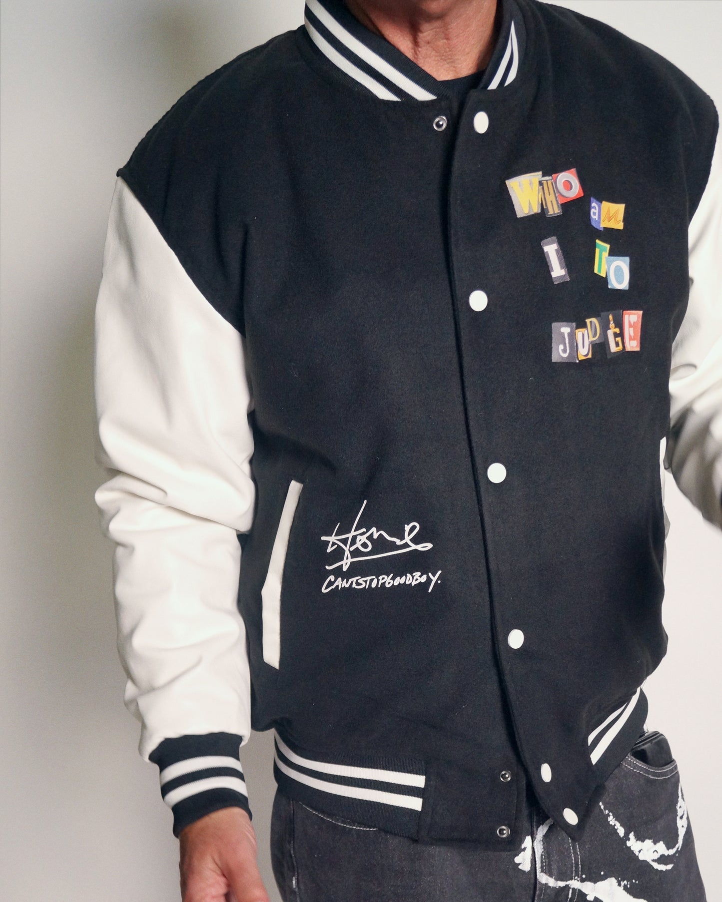 Howie Mandel "Who Am I To Judge" Varsity Jacket