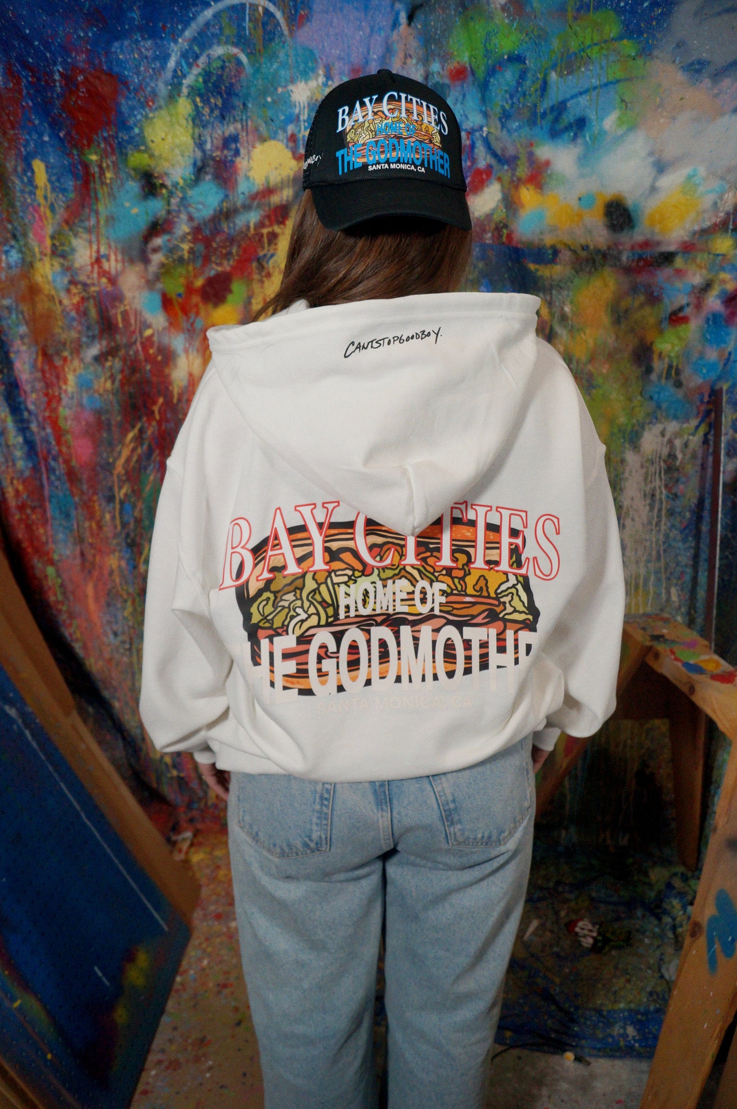 The Godmother "100-year" Zip-up (Crisp White)