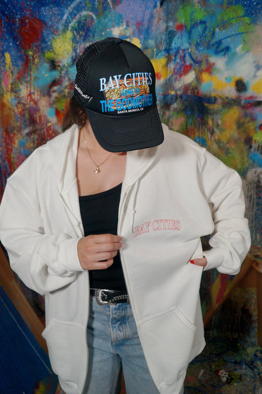 The Godmother "100-year" Zip-up (Crisp White)