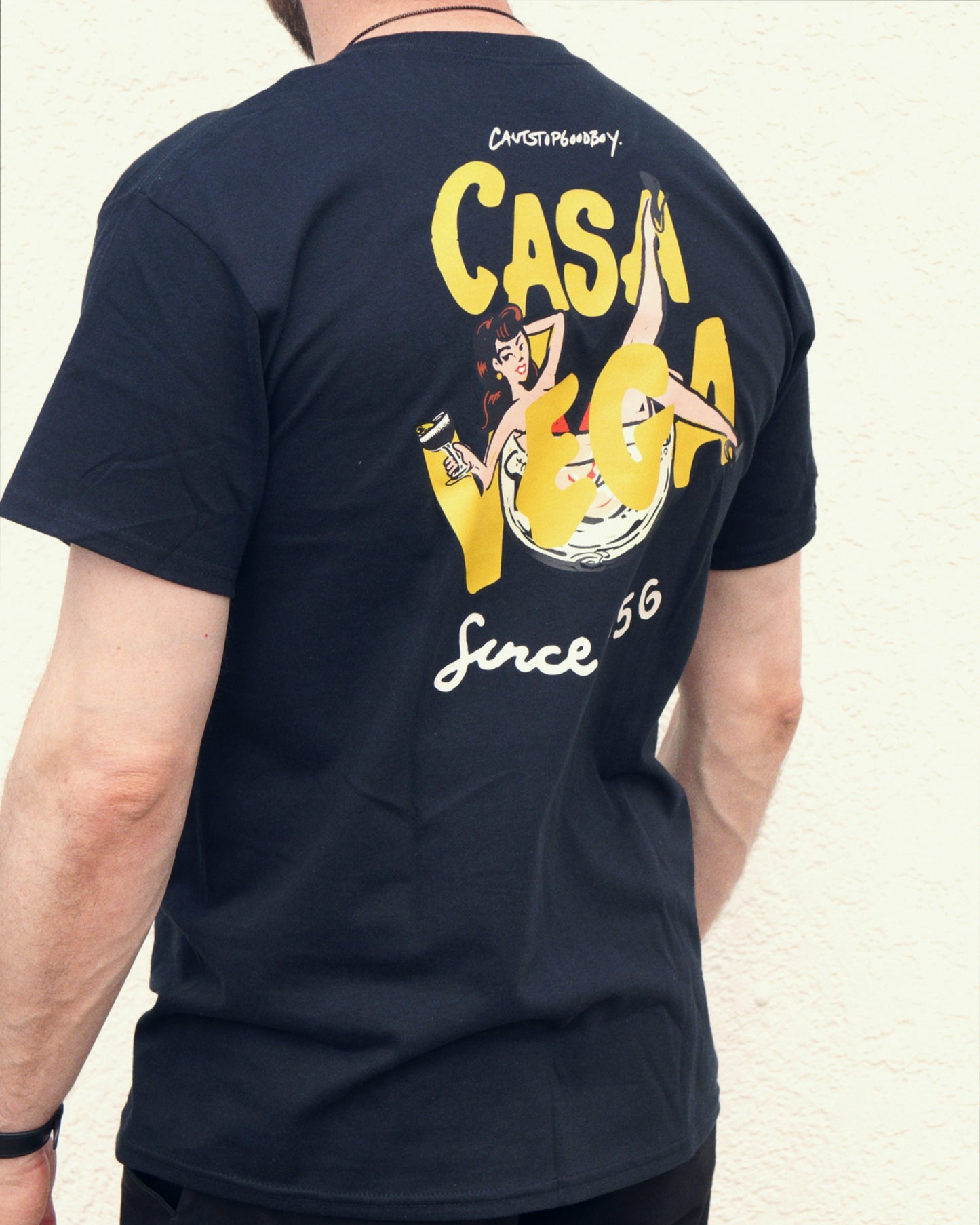 Casa Vega "The Legacy" Black Tee [Gold Font]