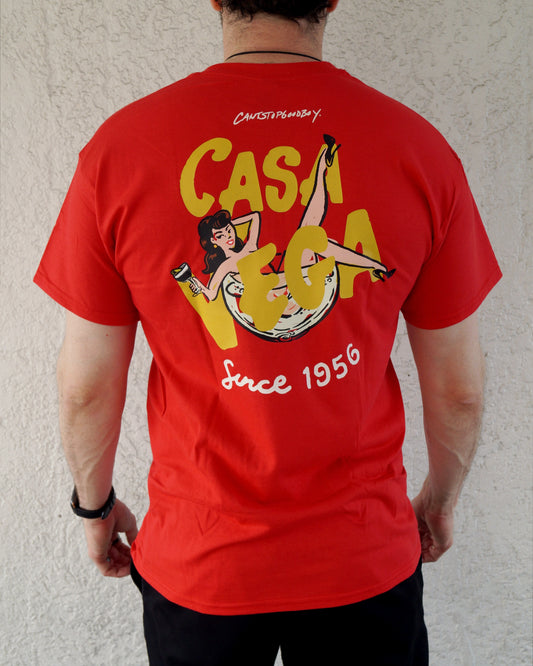 Casa Vega "The Legacy" Red Tee [Gold Font]