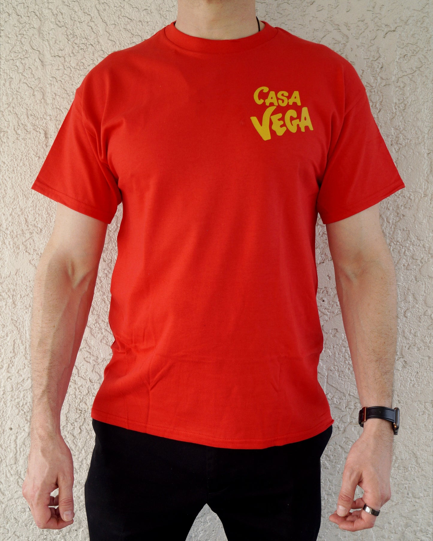 Casa Vega "The Legacy" Red Tee [Gold Font]